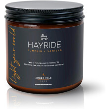 Pumpkin and Vanilla Scented Natural Soy and Coconut Wax Candle, Phthalate Free, Non-Toxic and Healthy Clean Burning, 16oz Jar