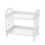 2 Tier Plastic Shelf Storage Shelving Unit, 2 Tier Storage Organizer Rack Bathroom, Stackable Kitchen Organizer Tower Shelves 1