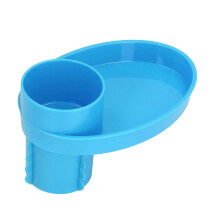 Car Seat Cup Holder Organizer with Spill-Resistant Snack Tray for Baby Travel