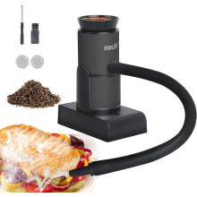 Food Smoker Gun with 30Second Smoke Infusion for Meats, Cheeses, and Cocktails, Wood Chips Included