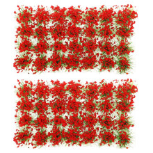 Guangmc Miniature Flower Cluster Grass Tufts for Train Landscape