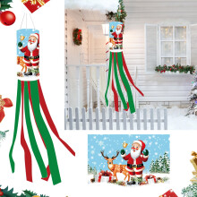 Bandeira de Natal WinysinChristmas, biruta decorativa para pendurar ao ar livre, ideal para quintal, pátio, jardim e festas.