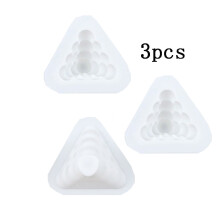 1/2/3 ks silikónové formy bublinová kocka pyramída aromaterapeutická sviečka živicová forma DIY geometrická forma na sviečky sadrové