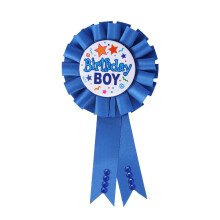 Badge Zonh pour fille, garçon d'anniversaire, épingle, ruban, bouton pour cadeaux de fête