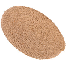 Linen Rope Placemats Decor for Table Japanese Home Round Circle Household Woven Manual Nordic