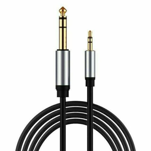 Καλώδιο στερεοφωνικού ήχου TRS 3,5mm1/8" αρσενικό σε 6,35mm1/4" αρσενικό για ενισχυτή