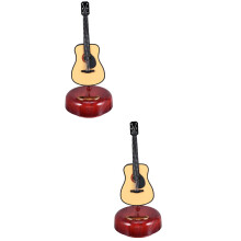 2er-Set Spieldosen für Mädchen, Gitarrenmodell, Musikinstrumente aus Holz, Sport, Büro, Kinder-Bauchmuskeln