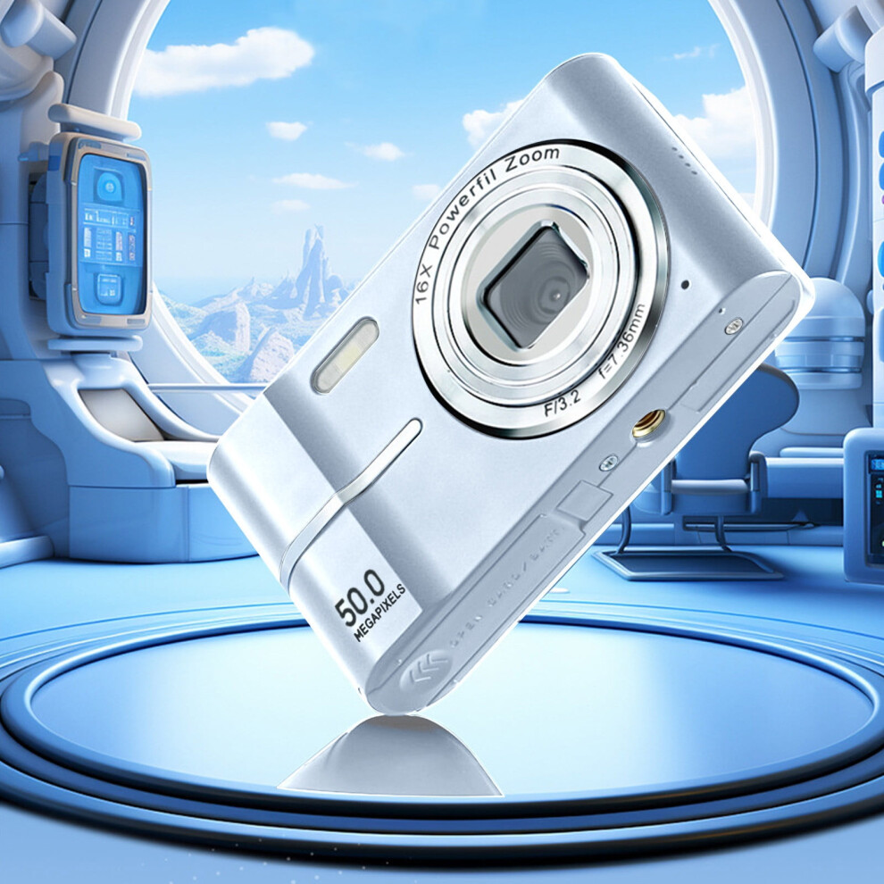 4K Hd Digital Camera 50Mp 16X Zoom No Shake - Compatible With Gift Today's Deal 9395123868233