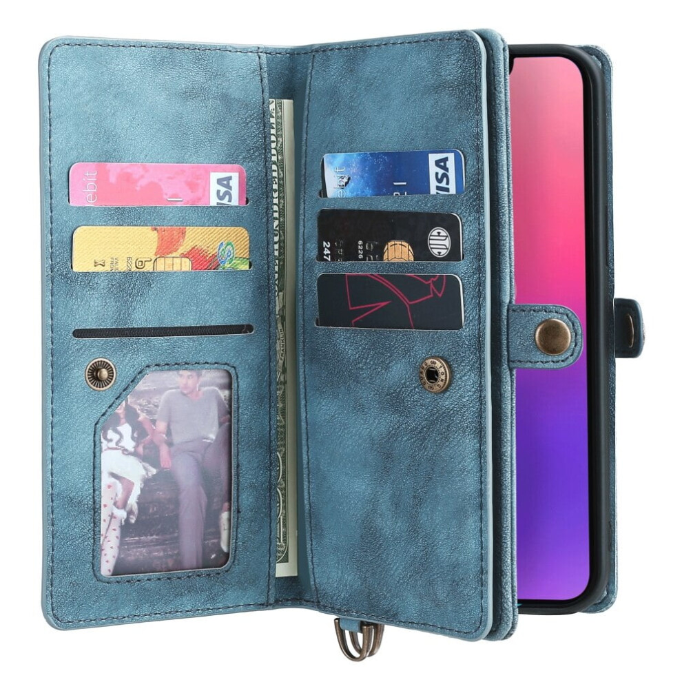 Compatible With Iphone 13 Pro Wallet Case,Protective Flip Cover With Detachable Magnetic Wallet,Pu Leather Wallet With Lanyard 9395123868714