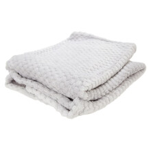 Supersoft waffle textured blanket for baby boys/girls 75 x 90 cm grey Grey 75 x 90cm