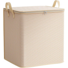 Stapelbare, faltbare Aufbewahrungsboxen mit Deckel und Griffen für Kleiderschrank, Kissen, Decken – platzsparender Organizer für Wohnzimmer und