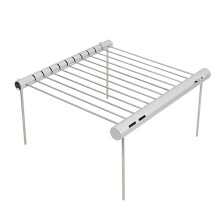 Offres éclair ! Barbecue portable au charbon de bois Alofun pour pique-niques, camping et barbecue en plein air - Modèle pliable avec support pour