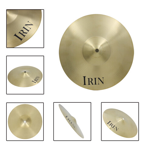 Piatto crash ride/hi-hat Dcenta da 16" in lega di ottone per batteria. 2