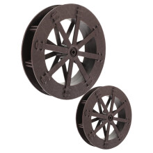 2Pcs DIY Rotating Water Wheel Tabletop Chinese Waterfall Replacement Fountain Wheel