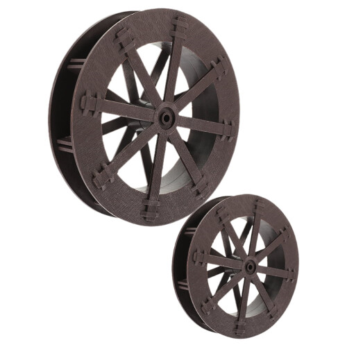 Lot de 2 roues à eau rotatives pour fontaine de table chinoise (type cascade)