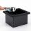 Stainless Steel Coffee Knock Box Desktop Embedded Hollow Bottomless Espresso 5