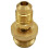 DSH1LB Draagbare propaantankregelaar-adapteraansluiting 3/8" buitendraad 6
