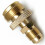 DSH1LB Draagbare propaantankregelaar-adapteraansluiting 3/8" buitendraad 7