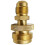DSH1LB Draagbare propaantankregelaar-adapteraansluiting 3/8" buitendraad 4