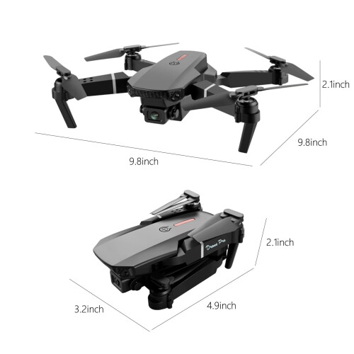 WJSXC Drone με διπλή κάμερα HD 1080P, τηλεκατευθυνόμενο παιχνίδι FPV με κράτημα ύψους, 2