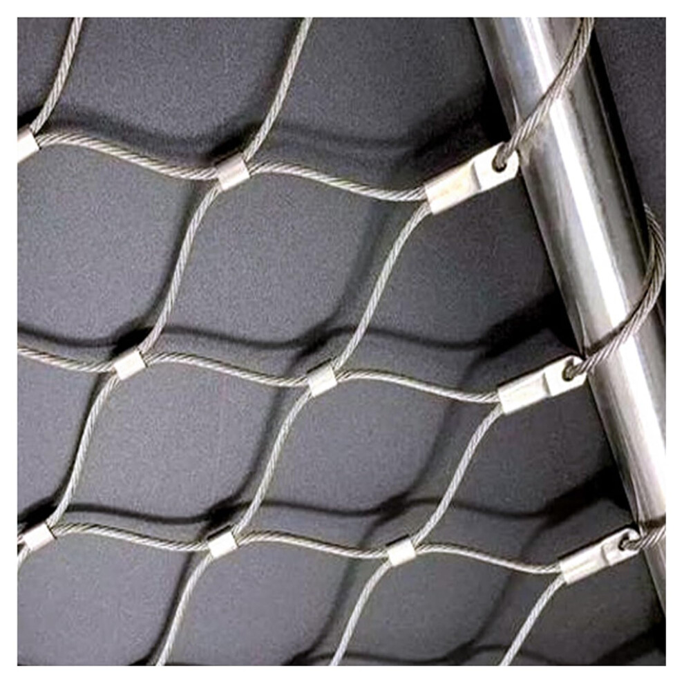 304 Stainless Steel Wire Mesh Antifall Safety Rope Net For Balcony And Animal Enclosure H0.7xl3m 9113335017740
