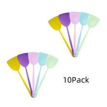 3/5/6 Pack Plastic Fly Swatters Heavy Duty, Long Handle Fly Swatter Control, Large Bug Swatter That Work for Indoor and Outdoor