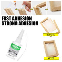 Pegamento multifuncional de 50 ml para madera, vidrio y cerámica. Pegamento transparente especial. Pegamento universal.