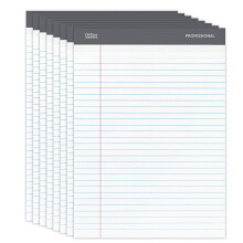 Blok Office Depot Professional Legal, 8 1/2 palce x 11 3/4 palce, linkovaný, 50 listů v bloku, bílý, balení 8 bloků, 99528
