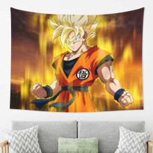 Taipéis Maisiúil Priontáilte Dragon Ball le haghaidh Maisiúcháin Baile Seomra Maireachtála nó Seomra Leapa, Taipéis Crochta Balla Maisiúil