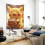 Ταπισερί Pikachu, αδιάβροχο ύφασμα από πολυεστέρα για υπνοδωμάτιο, σαλόνι, κοιτώνα, 5