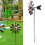 Moinho de vento decorativo de 71 cm (28 polegadas) com estaca de metal para jardim, quintal e pátio. 3