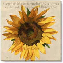 Darren Gygi – Inspirierendes Sonnenblumen-Leinwandbild, Giclée-Druck in Museumsqualität, auf Keilrahmen gespannt, handgefertigt in den USA, 12,7