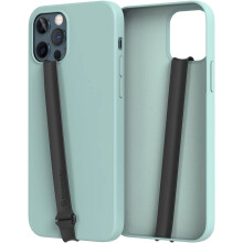 Cinturino elastico in silicone per cellulare, utilizzabile come impugnatura, supporto sottile e riutilizzabile per cellulare con clip.