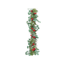 Cunună de Crăciun cu ace de pini și fructe de pin artificiale, cunună de Crăciun, decorațiuni de iarnă pentru masă, verandă, coroane