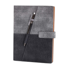 Caderno inteligente reutilizável A5 Qwtwty10ml, resistente à água, com folhas soltas em papel pedra apagável, ideal para trabalho e negócios,