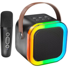 Machine de karaoké Stellaya Mini avec 2 microphones sans fil, enceinte Bluetooth portable pour enfants, idée cadeau d'automne