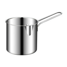 Mini frituurpan met mandje, kookpot van 304 roestvrij staal, duurzame frituurpan van voedselkwaliteit voor thuis- en buitengebruik