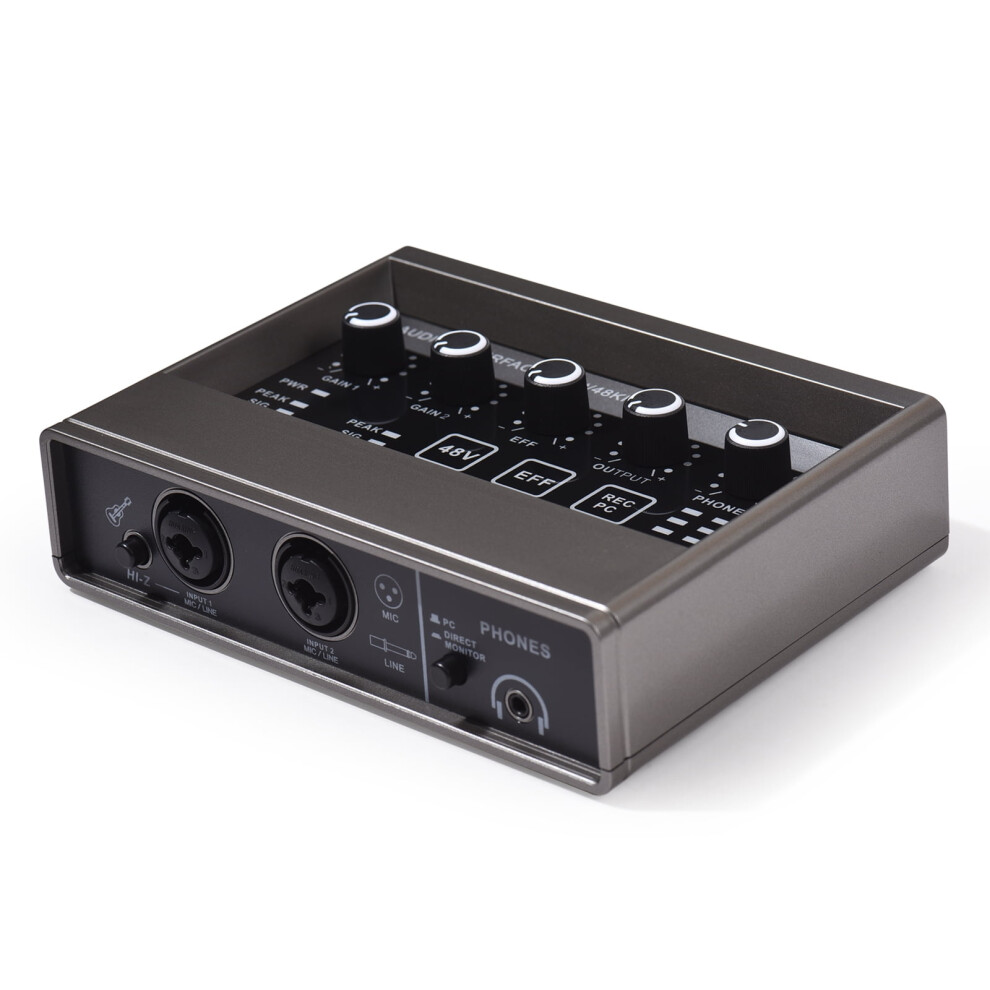 Moobody Audio Interface With Dsp Reverb For Professional Recording Xlr Audio Interface, 48V Phantom And Sound Card Included 9395123182490