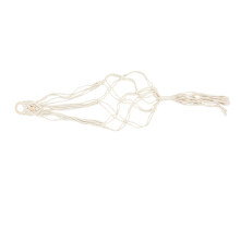 Appendi ukulele in macramè, appendiabiti per chitarra intrecciato a mano, appendiabiti da parete per vaso di fiori, bianco
