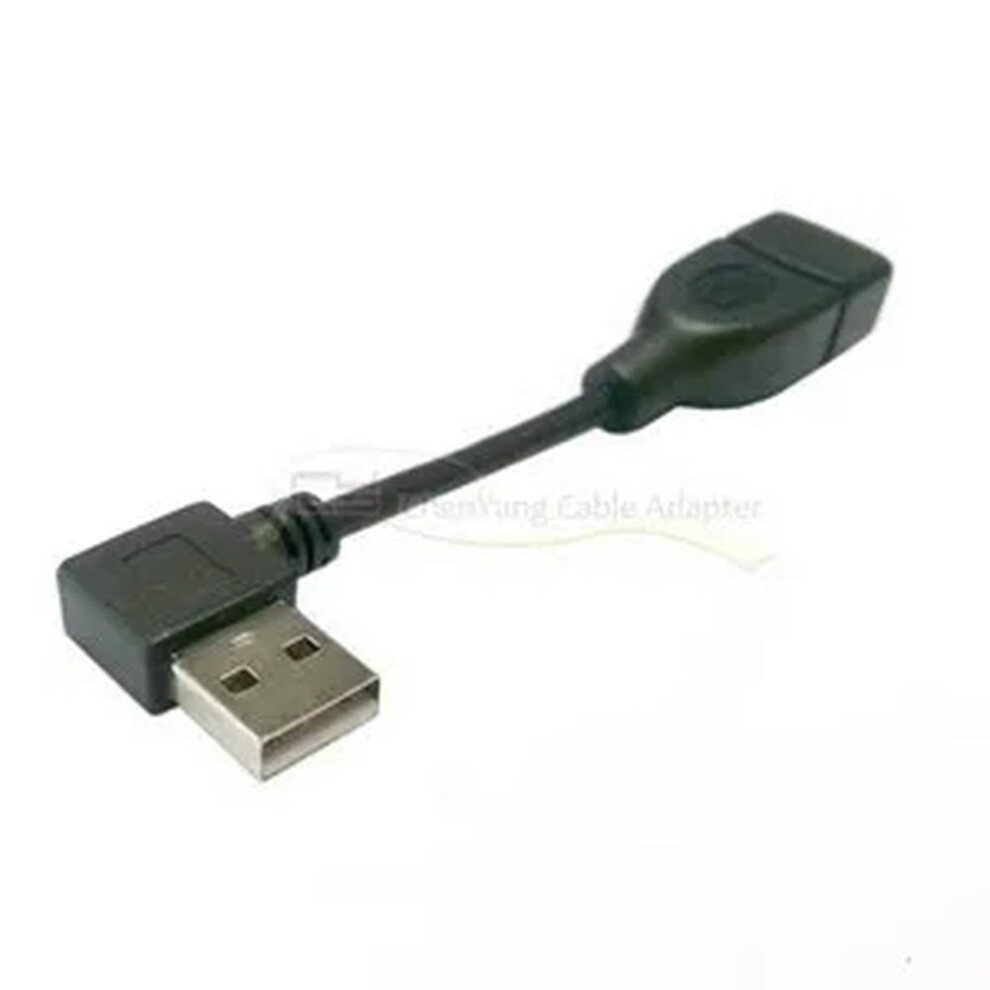 For Usb 2.0 A Type Male Left Angled 90 Degree To Female Extension Cable 480Mbps 10Cm 9395123303567