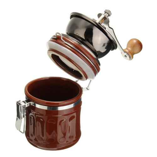 Moulin à café manuel en céramique marron 1