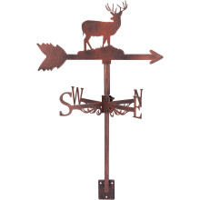 Deer Iron Wind Direction Indicator Weathervane for Outdoor Garden Wind Measuring Tool Other Color 250x342x18mm