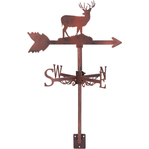 Δείκτης κατεύθυνσης ανέμου Deer Iron Weathervane για εξωτερικό κήπο Εργαλείο μέτρησης
