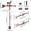 Δείκτης κατεύθυνσης ανέμου Deer Iron Weathervane για εξωτερικό κήπο Εργαλείο μέτρησης 2