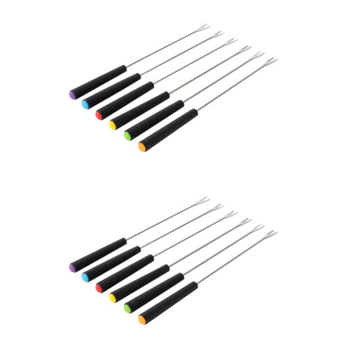 12 Pcs Cheese Fruit Fork Appetizers Baking Supplies Fondue Fork Kitchen Gadgets Fruit Forks