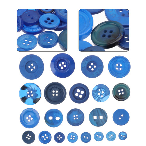 COSLUS1Pack Κουμπιά ρούχων από ρητίνη Κουμπιά ρούχων DIY Διακοσμήσεις μόδας με κουμπιά 2