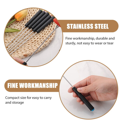 12 Pcs Cheese Fruit Fork Appetizers Baking Supplies Fondue Fork Kitchen Gadgets Fruit Forks 1
