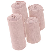4pcs Elastic Medical Bandages Wrap Compression Roll with Extra Metal Clips Sports Supplies for Ankle Support Arm Leg or Chest Injury