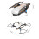 Drone διπλής κάμερας HD 1080P, μετάδοση WIFI, κινητήρας χωρίς ψήκτρες, πτυσσόμενο UAV, 4
