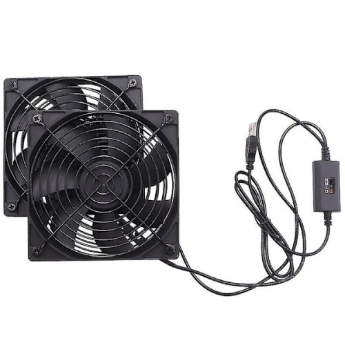 Ανεμιστήρες δρομολογητή υπολογιστή 120mm5v με τροφοδοσία USB με ελεγκτή ταχύτητας 2